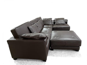 Edles Ecksofa Bartolo Wohnlandschaft Leder Eckcouch Sofa von Salottini