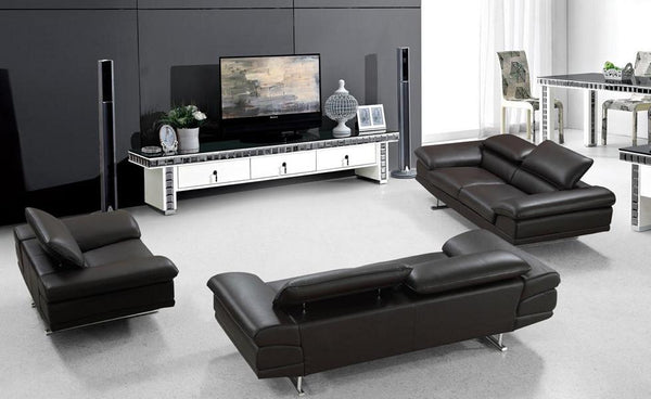 Moderne XL Sofagarnitur Bassano 3/2/1 Leder Polstergarnitur von Salottini