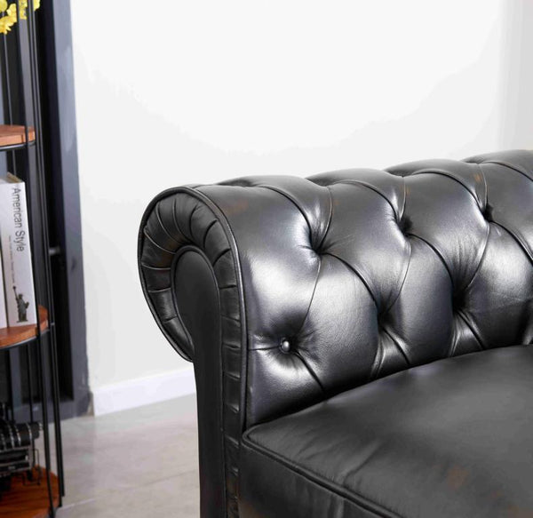 Luxus Chesterfield Sofagarnitur Bolton (3/2/1 oder 3/1/1) Ledergarnitur Sonderpreis