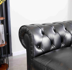 Sofa Chesterfield 3-Sitzer Couch Bolton Ledersofa Salottini Sonderpreis