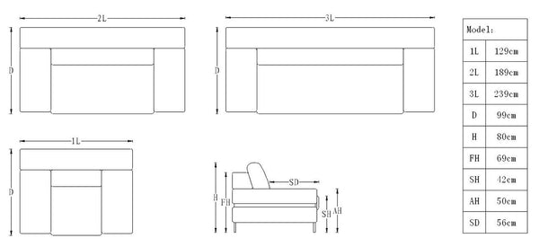 XL Sofagarnitur Bormio (3/2/1 oder 3/1/1) Leder Polstergarnitur Salottini Sonderpreis