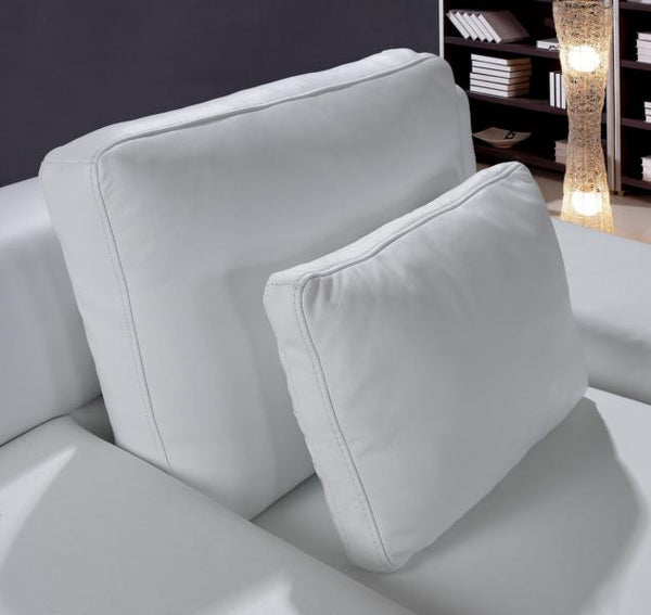 VERKÜRZTE LIEFERZEIT XL Sofagarnitur Bormio 3/2/1 Leder Polstergarnitur Salottini weiß