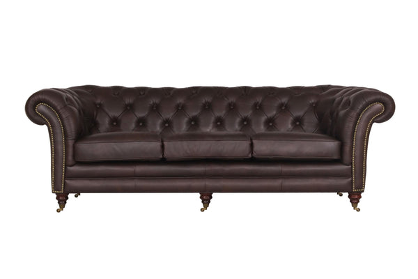 XL Sofa Chesterfield 4-Sitzer XXL Couch Themse Deluxe Ledersofa Salottini