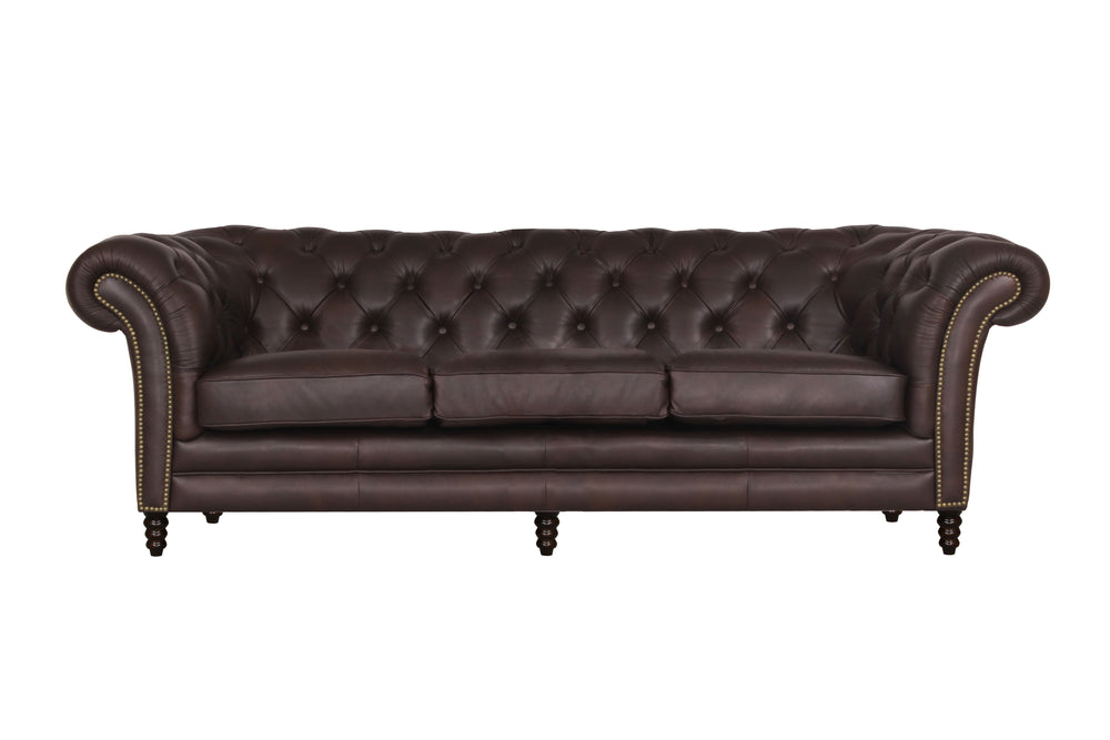 XL Sofa Chesterfield 4-Sitzer XXL Couch Themse Deluxe Ledersofa Salottini