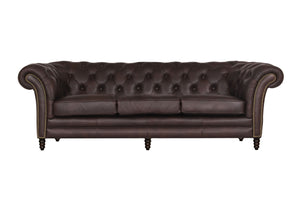 XL Sofa Chesterfield 4-Sitzer XXL Couch Themse Deluxe Ledersofa Salottini