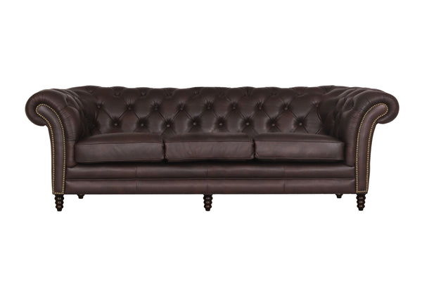XL Sofa Chesterfield 4-Sitzer XXL Couch Themse Deluxe Ledersofa Salottini