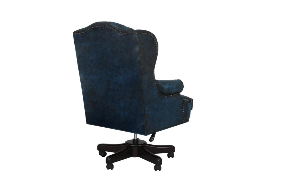 Edler Chesterfield Bürosessel Romsey Deluxe Ledersessel Bürostuhl Salottini