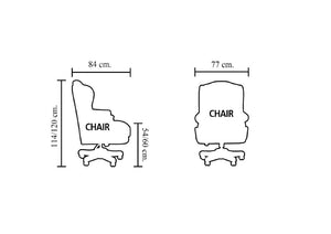 Edler Chesterfield Bürosessel Romsey Deluxe Ledersessel Bürostuhl Salottini