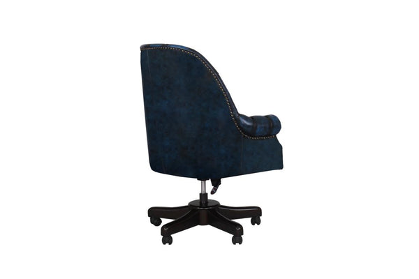 Luxus Chesterfield Bürosessel Winston Deluxe Ledersessel Bürostuhl Salottini