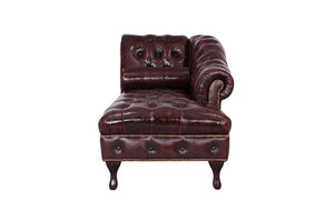 Chesterfield Leder Chaise Lounge Sofa Dustin Deluxe Chaiselongue Salottini Liege