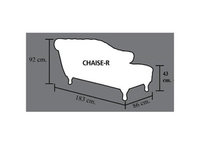 SOFORT LIEFERBAR Chesterfield Leder Chaise Lounge Sofa Dustin Chaiselongue Liege