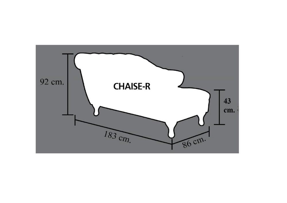 VERKÜRZTE LIEFERZEIT Chesterfield Leder Chaise Lounge Sofa Dustin Deluxe Chaiselongue