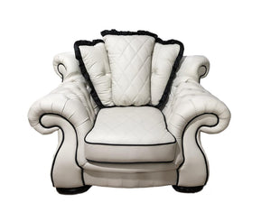 Edle Chesterfield Dover XL Sofagarnitur (3/2/1 oder 3/1/1) Ledergarnitur Sonderpreis