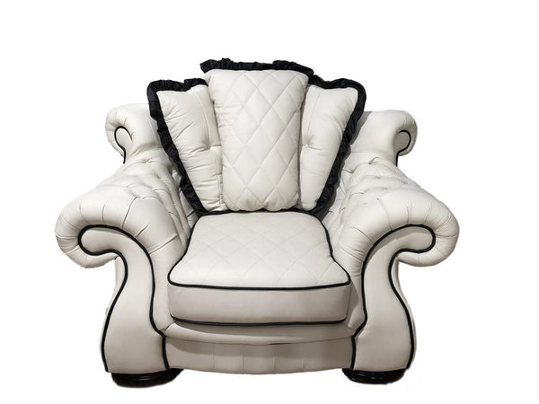 Edle Chesterfield Dover XL Sofagarnitur (3/2/1 oder 3/1/1) Ledergarnitur Sonderpreis