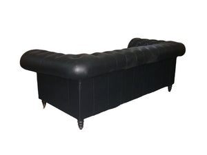 Traum Chesterfield Dunhill Deluxe Sofagarnitur (3/2/1 oder 3/1/1) Ledergarnitur Salottini (Rollen)