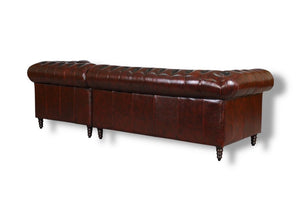 Luxus Chesterfield Ecksofa Hampshire Deluxe Leder Eckcouch Sonderpreis