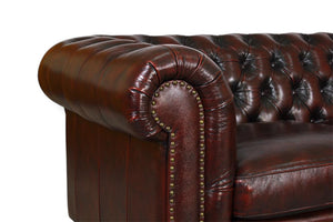 Luxus Chesterfield Ecksofa Hampshire Deluxe Leder Eckcouch Sonderpreis