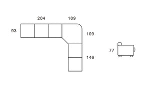 SOFORT LIEFERBAR Chesterfield XL Ecksofa Luton Wohnlandschaft Sonderpreis