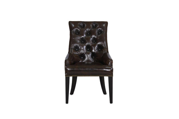 Chesterfield Stuhl Audrey Esszimmerstuhl Lederstuhl von Salottini Sonderpreis