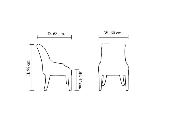 Chesterfield Stuhl Audrey Esszimmerstuhl Lederstuhl von Salottini Sonderpreis