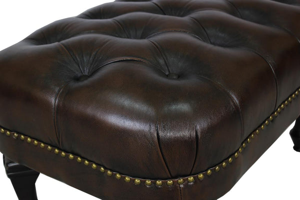 Chesterfield Lederhocker Katerine Deluxe Hocker Ottomane Salottini Sonderpreis