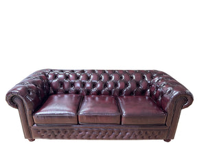 VERKÜRZTE LIEFERZEIT 3er Sofa Chesterfield 3-Sitzer Couch Liverpool Ledersofa Sonderpreis