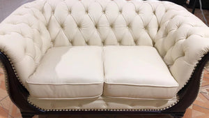 Traum Chesterfield Manchester Sofagarnitur (3/2/1 oder 3/1/1) Ledergarnitur Salottini Sonderpreis