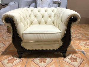 Traum Chesterfield Manchester Sofagarnitur (3/2/1 oder 3/1/1) Ledergarnitur Salottini Sonderpreis