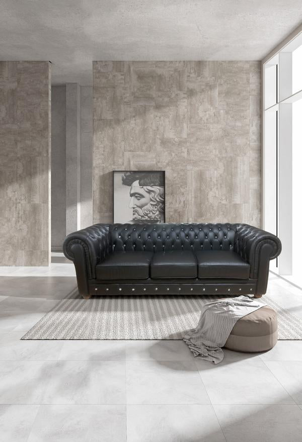 Sofa Chesterfield 3-Sitzer Couch Newcastle Ledersofa Salottini Sonderpreis