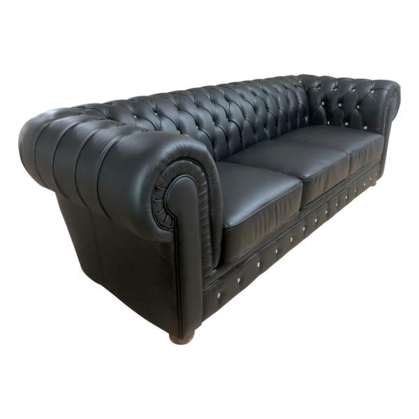 Edle Chesterfield Newcastle XL Sofagarnitur (3/2/1 oder 3/1/1) Ledergarnitur Salottini Sonderpreis
