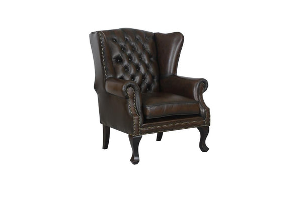 SOFORT LIEFERBAR Chesterfield Ohrensessel Dunhill Deluxe Ledersessel & Hocker Salottini