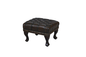 SOFORT LIEFERBAR Chesterfield Ohrensessel Dunhill Deluxe Ledersessel & Hocker Salottini