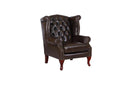 Chesterfield Ohrensessel Prince Deluxe Ledersessel Relaxsessel Salottini