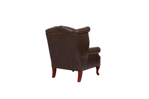 Chesterfield Ohrensessel Prince Deluxe Ledersessel Relaxsessel Salottini