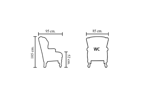 Chesterfield Ohrensessel Prince Deluxe Ledersessel Relaxsessel Salottini