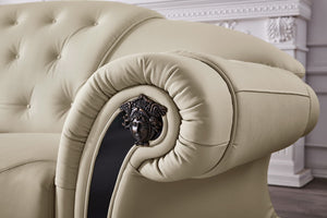 SOFORT LIEFERBAR Chesterfield Oriental XL Ecksofa Wohnlandschaft Leder Beige Sonderpreis