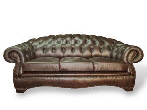 XL Sofa Chesterfield 3-Sitzer Couch Premier Deluxe Ledersofa Salottini