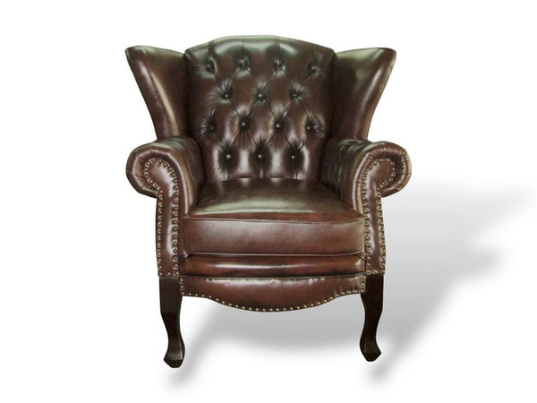 Edle Chesterfield Premier Deluxe Sofagarnitur 3/1/Hocker Ledergarnitur Salottini