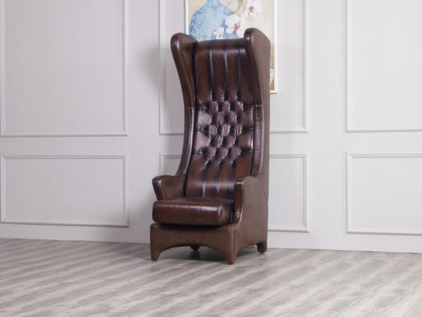 Chesterfield Ohrensessel Bradford Ledersessel Relaxsessel Salottini Sonderpreis