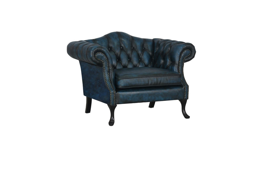 Chesterfield Ohrensessel Piccadilly Deluxe Ledersessel Relaxsessel Salottini