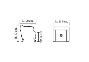 Chesterfield Ohrensessel Piccadilly Deluxe Ledersessel Relaxsessel Salottini