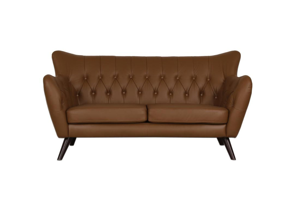Modernes Sofa Chesterfield 3-Sitzer Couch Romance Deluxe Ledersofa Salottini