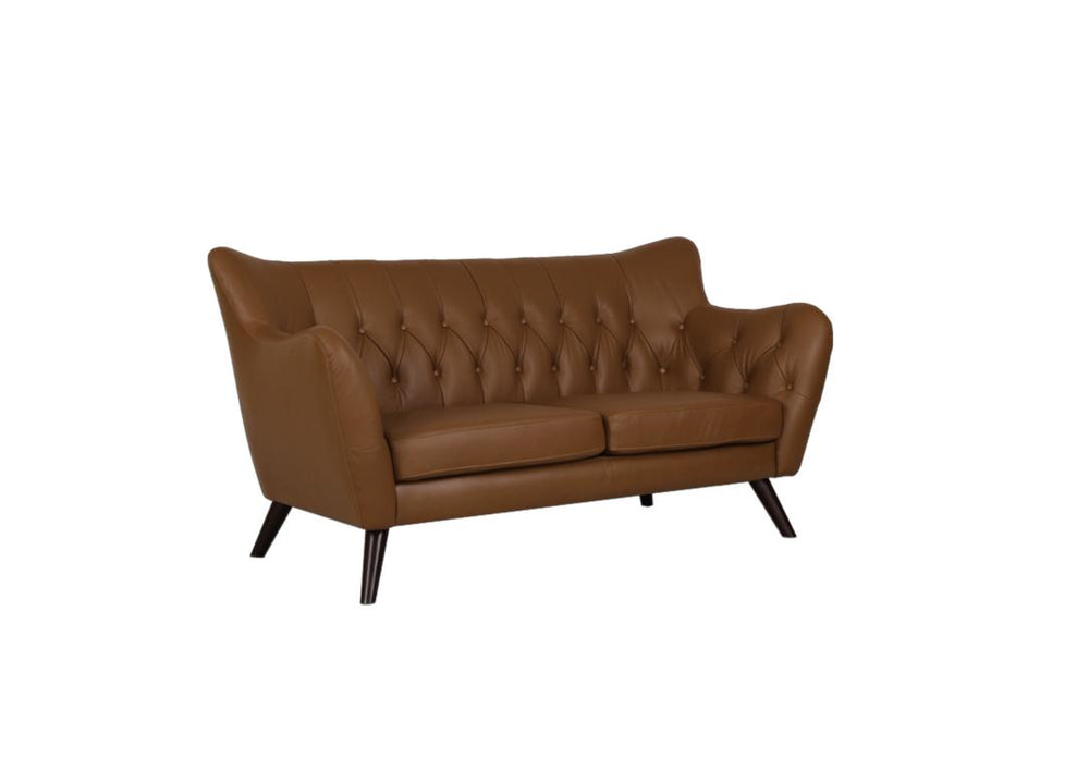 Modernes Sofa Chesterfield 3-Sitzer Couch Romance Deluxe Ledersofa Salottini