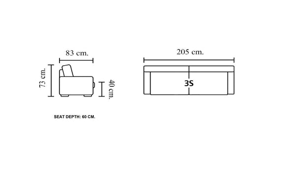 Sofa Chesterfield 3-Sitzer Couch Stefano Deluxe Vintage Ledersofa Sonderpreis
