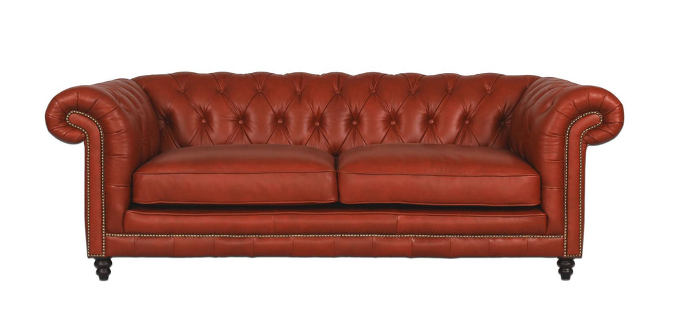Sofa Chesterfield 3-Sitzer Couch Wimbledon Deluxe Ledersofa Salottini