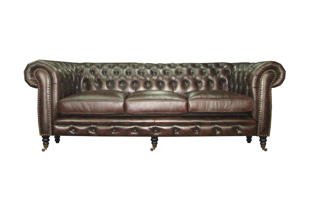 Sofa Chesterfield 3-Sitzer Couch Cambridge Deluxe Ledersofa Salottini