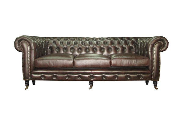 Sofa Chesterfield 3-Sitzer Couch Cambridge Deluxe Ledersofa Salottini