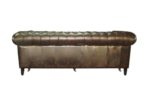 Sofa Chesterfield 3-Sitzer Couch Cambridge Deluxe Ledersofa Salottini