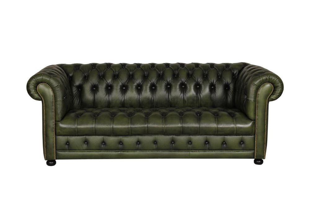 Sofa Chesterfield 3-Sitzer Couch Clyde Deluxe Ledersofa Salottini