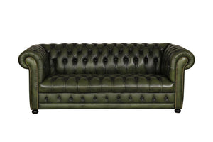 Sofa Chesterfield 3-Sitzer Couch Clyde Deluxe Ledersofa Salottini